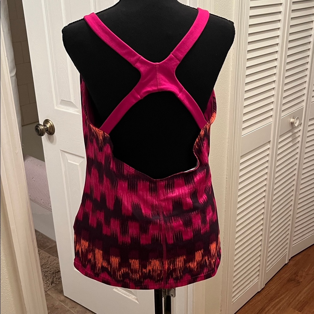 The North Face Trailwear Athletic Pink and Orange Tank Top - Picture 3 of 9